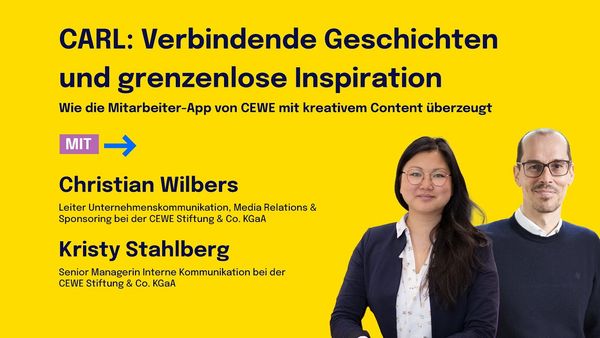 Christian Wilbers & Kristy Stahlberg: Einblicke in die Mitarbeiter-App von CEWE | VOICES Berlin 2024