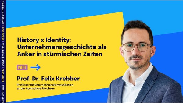 Prof. Dr. Felix Krebber: Unternehmensgeschichte als Anker in stürmischen Zeiten | VOICES Berlin 2023