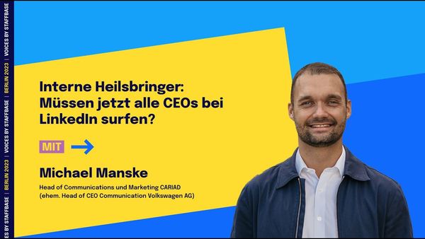 Michael Manske: Müssen jetzt alle CEOs bei LinkedIn surfen? | VOICES Berlin 2023