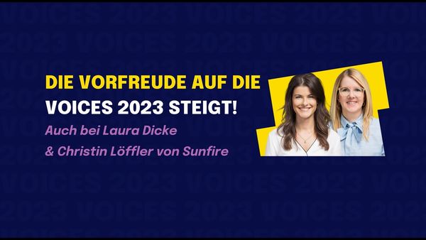 Vorfreude auf die VOICES 2023 in Berlin mit Sunfire 🎉