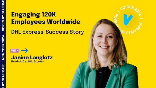 Engaging 120K Employees Worldwide: DHL Express' Success Story | VOICES Virtual 2024