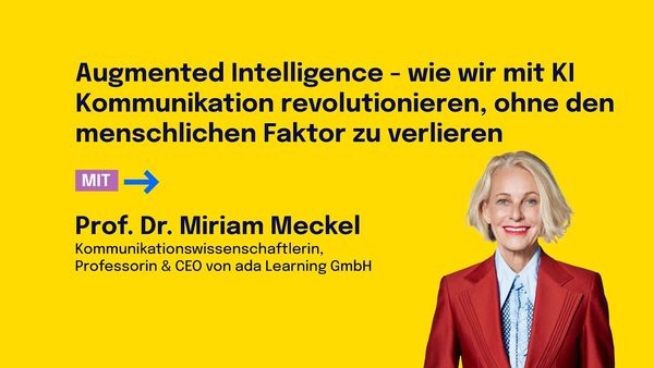 Prof. Dr. Miriam Meckel: Augmented Intelligence | VOICES Berlin 2024