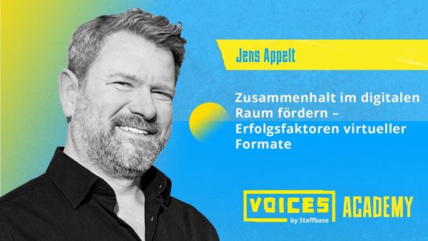 Jens Appelt: Zusammenhalt im digitalen Raum fördern – Erfolgsfaktoren virtueller Formate
