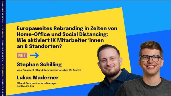 Teil 2: Stephan Schilling & Lukas Maderner: Europaweites Rebranding im Lockdown | VOICES Berlin 2023