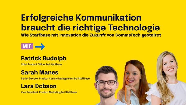 Patrick Rudolph, Sarah Manes & Lara Dobson: Staffbase Plattform | VOICES Berlin 2024