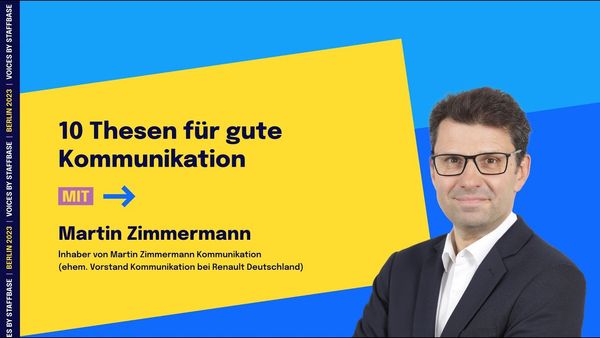 Martin Zimmermann: 10 Thesen für gute Kommunikation | VOICES Berlin 2023
