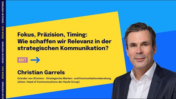 Christian Garrels: Relevanz in der strategischen Kommunikation | VOICES Berlin 2023